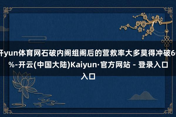 开yun体育网石破内阁组阁后的营救率大多莫得冲破60%-开云(中国大陆)Kaiyun·官方网站 - 登录入口
