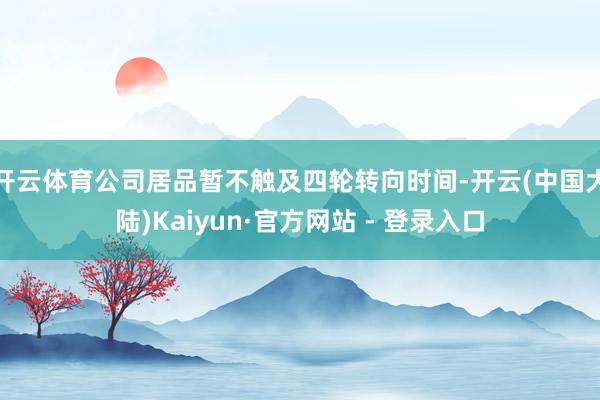 开云体育公司居品暂不触及四轮转向时间-开云(中国大陆)Kaiyun·官方网站 - 登录入口